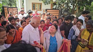 RAJENDRA PRASAD FAMILY MEMBERS EMOTIONAL VIDEO AT RAJENDRA PRASAD DAUGHTER HOUSE [upl. by Oloap865]