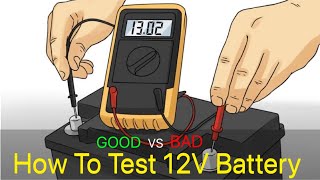 How to test 12V Battery with Multimeter [upl. by Gershon24]