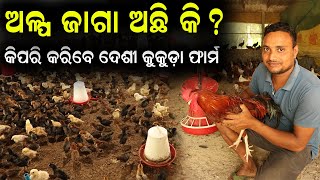 ଅଳ୍ପ ଜାଗାରେ ଦେଶୀ କୁକୁଡ଼ା ପାଳନ  How To Do Desi Chicken Farming in Odisha [upl. by Atinal]