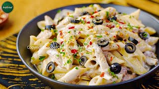 White Sauce Pasta Recipe by SooperChef [upl. by Hoes]