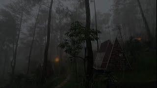 Deep Sleep Instantly in a Cozy Cabin on Rainy Night  Torrential Rain amp Mighty Thunder Sounds [upl. by Reuven466]