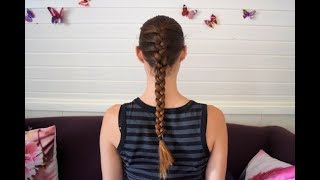 Leren vlechten Hoe maak je een gewone vlecht en hoe vlecht je je haar in  Hair Tutorial [upl. by Ardnuassac25]