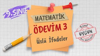 9 SINIF ÜSLÜ İFADELER ÖDEVİM 3 [upl. by Server232]