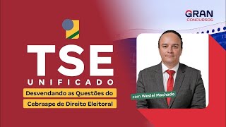 Concurso TSE Unificado  Desvendando as Questões do Cebraspe de Direito Eleitoral [upl. by Hilde]