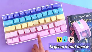 how to make keyboard and mouse  handmade keyboard and mouse  DIY Keyboard Popit ⌨️ [upl. by Allain598]