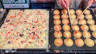 Japanese street food  TAKOYAKI たこ焼き [upl. by Neumark192]