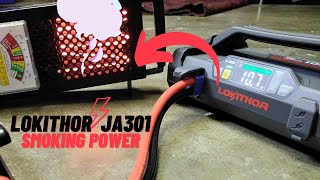 LokiThor JA301 Jump Starter Review▶️ 12 Volt Booster with Air inflator [upl. by Kciv716]