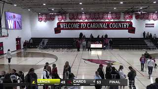 Lenox at Clarinda Girls Varsity Basketball [upl. by Iruam770]