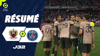 OGC NICE  PARIS SAINTGERMAIN 1  2  Résumé  OGCN  PSG  20232024 [upl. by Ellynad89]