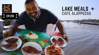 ആലപ്പുഴ ഫിഷ് മീൽസ്  Alappuzha Fish Fry Meals in Middle of Water  Persimmon Milkshake [upl. by Flavius919]