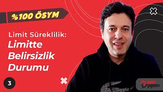 \u00100 ÖSYM Limit ve Süreklilik  Limitte Belirsizlik Durumu metinyayınlarıtv [upl. by Ahsinod]