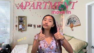 college apartment move in ⭐️ pt 2 [upl. by Curtice]