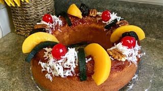 ROSCA DE REYESpastel sabor naranja humectada [upl. by Inalawi702]