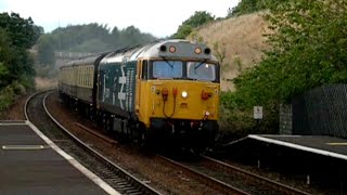 28Aug2005 Whistling Scotsman Railtour Class 50 through Cottingley [upl. by Egroej]