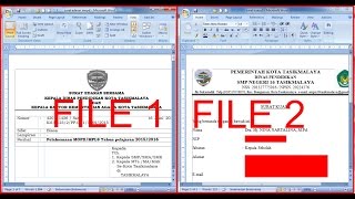 Menampilkan Dua File pada Satu Layar untuk Microsoft Word [upl. by Obbard735]