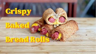 Oil ഇല്ലാതെ bread ഇങ്ങനെ crispy ആയി ഉണ്ടാക്കി നോക്കൂ • Crispy Baked Bread Rolls • Easy Iftar Snack [upl. by Halladba388]