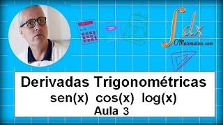 Grings  Derivadas Trigonométricas senx cosx logx  Aula 3 [upl. by Arhez]