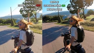 GoPro Hero6 Stabilization Comparison with Hero5 GoPro Tip 594  MicBergsma [upl. by Teague]