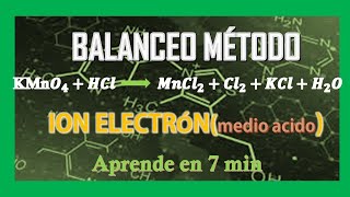 Balanceo de ecuaciones quimicas por metodo Ion electron  Medio acido paso a paso  ejemplo 1 [upl. by Eannej602]