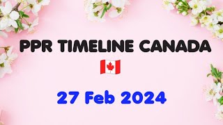 Todays PPR Timeline 🇨🇦  Sowp  Study PPR  27 FEB 2024 [upl. by Frederica]