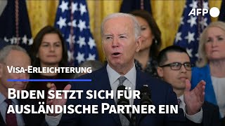 Biden Sichere Grenzen und Einwanderung sind möglich  AFP [upl. by Innis]