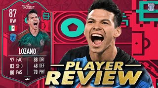 87 FIFA WC PATH TO GLORY HIRVING LOZANO PLAYER REVIEW META  FIFA 23 ULTIMATE TEAM [upl. by Xineohp]