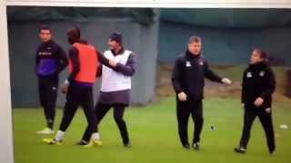 BALOTELLI VS MANCINI crazy training ground bustup [upl. by Malca]