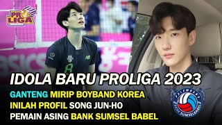 Ganteng Bak Boyband Korea Inilah Profil Song Junho Pemain Asing Bank Sumssel Babel Proliga 2023 [upl. by Anear]