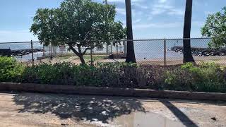 Waianae power plant Great fishing or diving spot Brown water after rain in Hawaii [upl. by Maffa68]