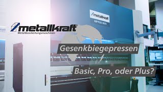 Metallkraft Abkant und Gesenkbiegepressen GBP BASIC PRO und PLUS [upl. by Erreip56]