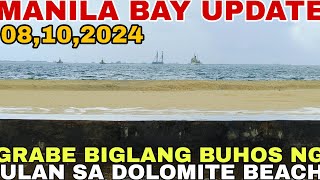 MANILA BAY UPDATE GRABE BIGLANG BUHOS NG ULAN SA DOLOMITE BEACHAUGUST 102024MIZ JULY [upl. by Nelag]