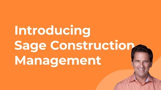 Sage Construction Management A New Tool for Preconstruction amp Project Management [upl. by Lewan]