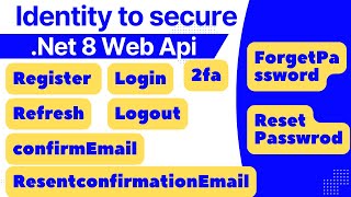net core web api authentication with identity  secure net 8 [upl. by Onivag]