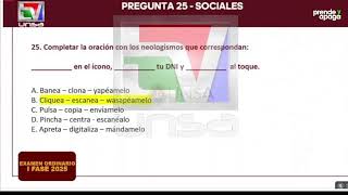 EN VIVO Resolución del examen a la UNSA  Ordinario I FASE 2025 [upl. by Goff]