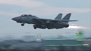 F14 TOMCAT Full Afterburner Take off 1996 Long [upl. by Studner]