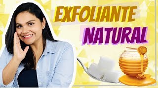 EXFOLIANTE NATURAL DE MIEL 🐝 Y AZÚCAR  PIEL RADIANTE 😀 [upl. by Yecart757]