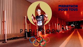 MARATHON POUR TOUS ✦ JEUX OLYMPIQUES 2024 ✦ PARIS JO 2024 ✦Explo INSIDE ✦ 4K [upl. by Kolnick]