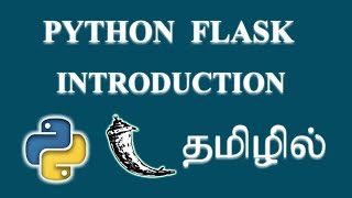 Flask Framework in Python  Tamil [upl. by Yanehc]