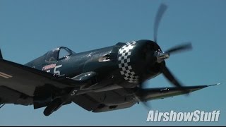 Very Low and Close F4U Corsair Takeoff [upl. by Avevoneg]