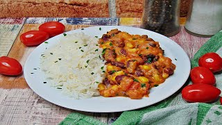 Rezept Reis mit mexikanische Erdnuss Soße  vegan [upl. by Wrench945]