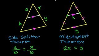 Day 12 HW 5 to 7 Side Splitter Theorem vs Midsegment Theorem [upl. by Abdu]