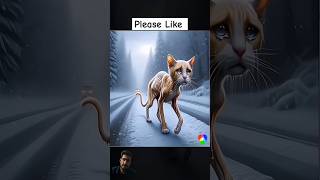 Needy Cat 😢🥺 aicat sadcat cuteanimal cartoon talkingtom cutepet poorcat [upl. by Navnod]