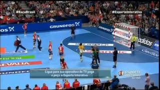 Handball Brasil x Sérvia  Final Campeonato Mundial 2013 [upl. by Nyleuqaj]