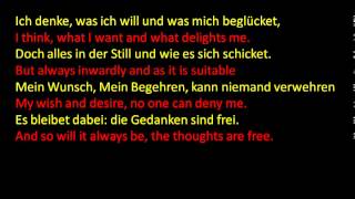 Die Gedanken sind frei Thoughts are free [upl. by Damahom]