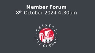 Member Forum  Questions amp Statements from Councillors  Tuesday 8th October 2024 430 pm [upl. by Arinay]