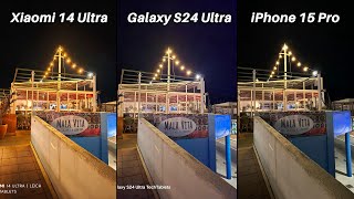 Xiaomi 14 Ultra Vs Galaxy S24 Ultra Vs iPhone 15 Pro Max Camera Comparison [upl. by Marduk]