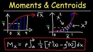 Moment Center of Mass and Centroid  Calculus Problems [upl. by Acilef]