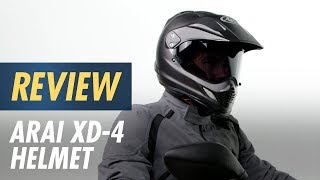 Arai XD4 Helmet Review at CycleGearcom [upl. by Hanni]