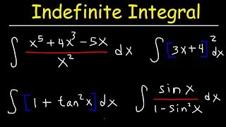 Indefinite Integral [upl. by Ahsikym]