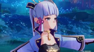 Ayaka Story Quest Final Cutscene  Ayaka dances and Lumine sings Japanese voice 1080p [upl. by Foote]